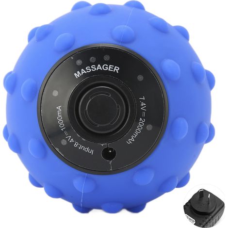 Balle de massage vibrante 4 vitesses pour la relaxation musculaire Mini appareil de fitness électrique 100-240 V-AquaForge