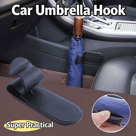 2 Supports de parapluie pour voiture, support fixé au siège, clip parapluie adhésif multifonction, accessoires de voiture (1/5)