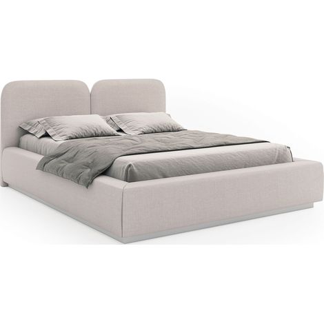 Selsey Comoves – Polsterbett 140x200 mit Chenillebezug, Hellbeige
