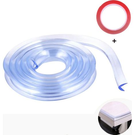 1M/2M Protège-table pour bébé, rebords de meubles, couverture de protection pour enfants, 1 pc (transparent, 1M) (1/4)