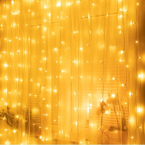 LUCI FILI 1000LED NATALIZIE 100M BIANCO CALDO IP44 FILO (1/5)
