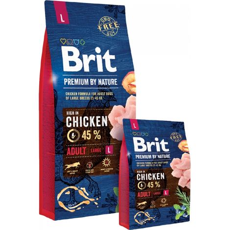 Brit Premium By Nature Adult L 15kg (1/3)