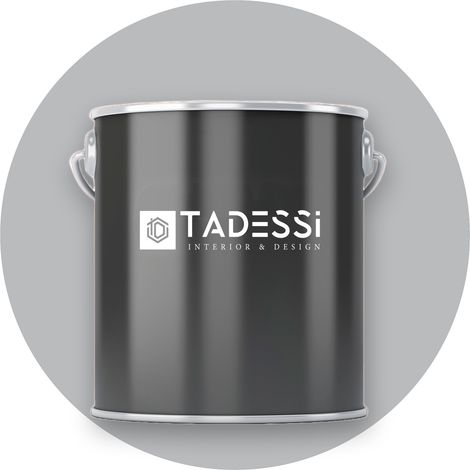 TADESSI Wandfarbe Grau - Stahlgrau - abwaschbare Innenfarbe matt - Dispersionsfarbe - Geruchsarm und Lösemittelfrei (1/5)