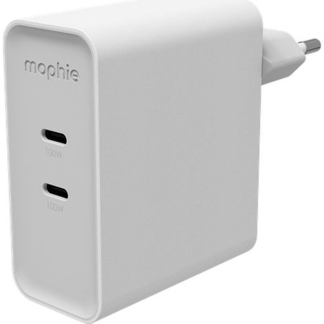 mophie Speedport 100 Universel Blanc Secteur Charge rapide Intérieure