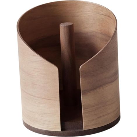 Porte-rouleau de papier essuie-tout en bois, support table (1/5)