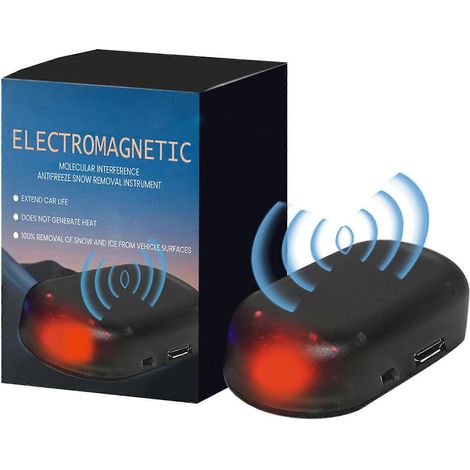 Dispositif antigel portable pour l'hiver - Dégivreur de voiture élégant, à énergie solaire, pour voitures, SUV et camions, facile à utiliser et pratique (Style 2) (1/5)