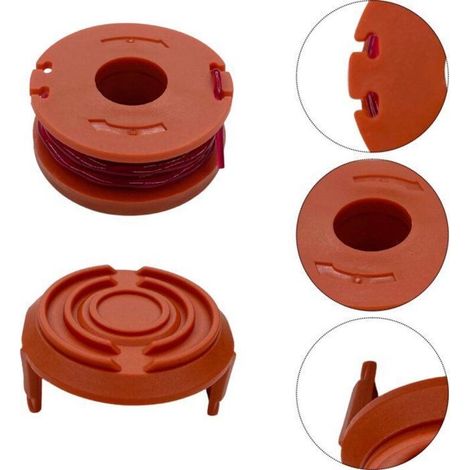 Ersatz-Schneidfadenspule WA0010 für Wrox Freischneider WG150 bis WG170, Ø 1,65 mm, Länge 3 m - Packung (1/5)