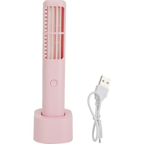 Ventilateur Sans Pale - Moteur En Cuivre Silencieux - 3 Vitesses Réglables - Pour Bureau École Extérieur - Rose - 1 Pièce (1/5)