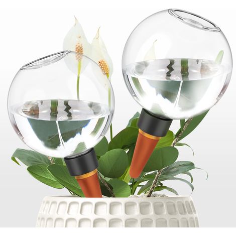(2 pièces) Système d'irrigation goutte à goutte automatique de 500 ml, bulbes d'arrosage pour plantes à fleurs de jardin, dispositifs d'arrosage (1/5)