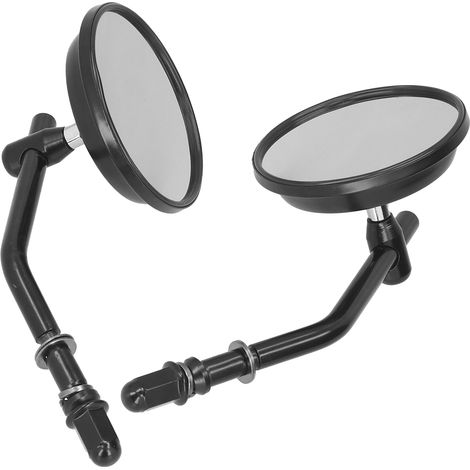 Rétroviseurs Moto Ronds Rétro Paire 8mm Vis Universelle Remplacement Custom C 2008-2009 (1/5)