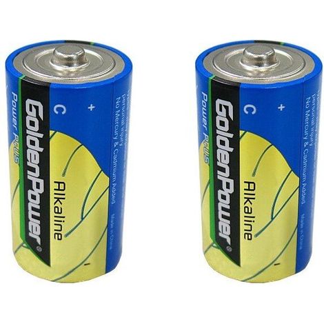 LR14- oder C-Batterien – 2er-Pack