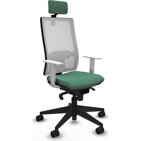Piqueras y Crespo Chaise de bureau moderne vert émeraude (1/3)