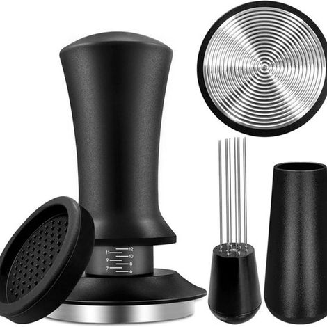 Kaffeetamper - Espressotamper - 51 mm Espressotamper - Espressotamper aus Aluminium und Edelstahl
