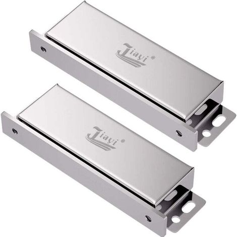 Loquet Magnetique Porte 2 Pièces Aimant Pour Porte de Placard Acier Inoxydable Loqueteau Aimant Fermeture Meuble Aimant Puissant Robuste Jusqu’à 40kg pour Tiroirs Porte de Douche Aimanté Armoire