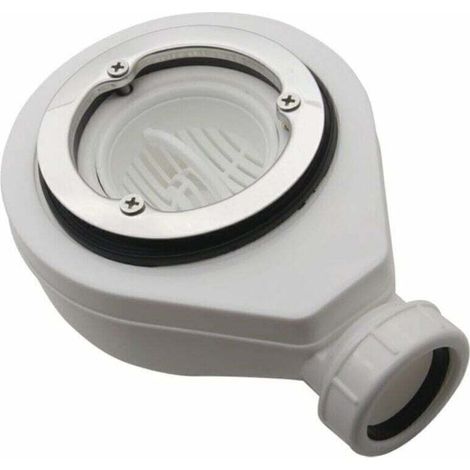 Bonde horizontale sans capot Ø90 pour receveurs de douche (1/4)