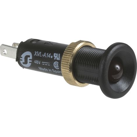 Voyant rond Ø8 IP40 rouge DEL intégrée 24V cosses Harmony XVLA (1/3)