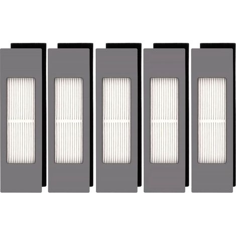 [NON UTILIZZATO] (5 pezzi) Filtro HEPA per Ecovacs DEEBOT OZMO 920 950 T8 AIVI Max T9 T5 N5 N7 N8+ N8 Pro Plus DX55 DX93 DJ65 Robot Aspirapolvere, Kit Filtro Robot Aspirapolvere, Parti di Ricambio 5 F