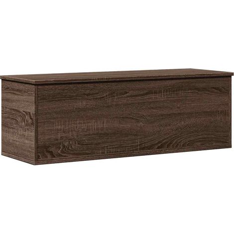 Maison Exclusive - Caja de almacenaje madera ingeniería marrón ro
