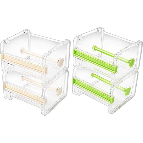 Lot de 3 distributeurs de ruban adhésif transparent multi-usages Washi pour bureau, ruban adhésif transparent, ruban adhésif de bureau, rouleau de ruban adhésif DIY, porte-coupe-ruban et rangement (1/5)