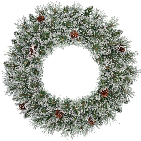 Black Box Trees Couronne de Noël Vert H15xl60xL60cm (1/4)