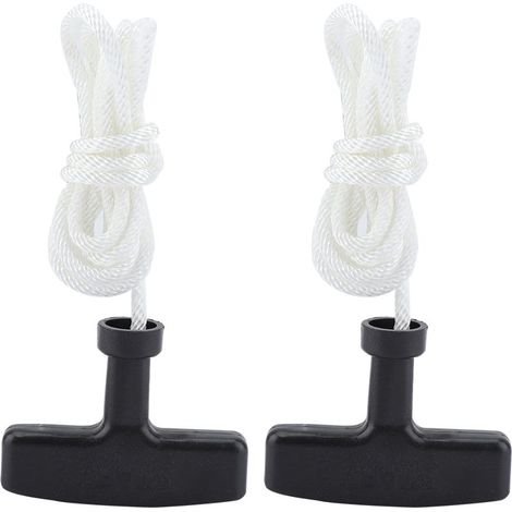 2 pièces Tondeuse à Gazon Cordon de Traction 1.5 m Cordes de démarrage démarreur poignée Tondeuse à Cordes pièces de Rechange Tondeuse Accessoires. (1/5)