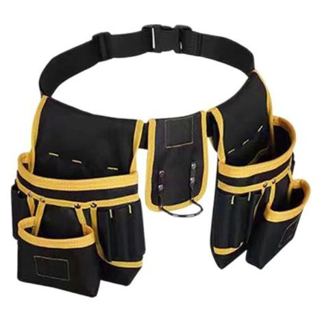 Sacoche ceinture porte outils, ceinture utilitaire, poches réglables, sacoche de travail amovible, tablier robuste, pochette polyvalente pour électric (1/5)