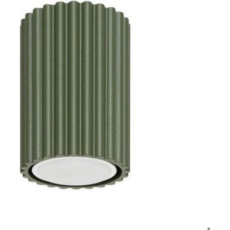 Plafonnier - Aluminium - Vert Olive - GU10 - 6.5 x 10 cm - 1 Source (1/5)