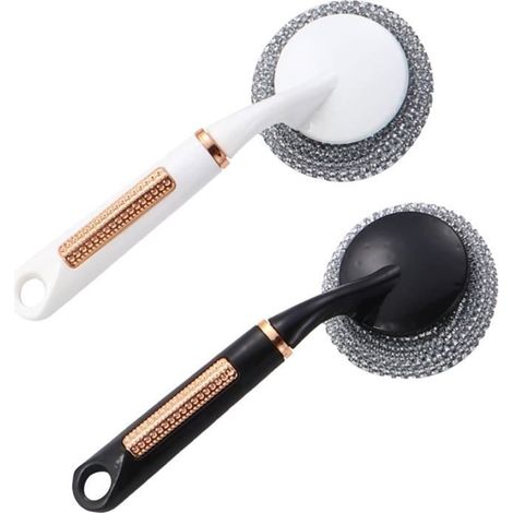 2pcs Brosse Vaisselle, Brosse Nettoyage, Brosse à Vaisselle avec Manche, Brosse à Vaisselle de Cuisine, Brosse pour Nettoyer (1/4)