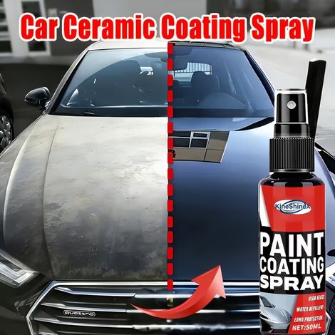 Kineshinex Nano-Beschichtungsspray für Fahrzeuge, Autolackversiegelung, Autolackpflege, Kristallbeschichtung, Glanzlackspray (1/5)