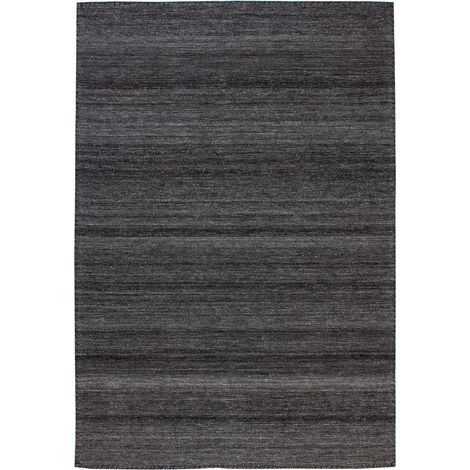 Tappeto Jacquard Phoenix in lana antracite (1/4)