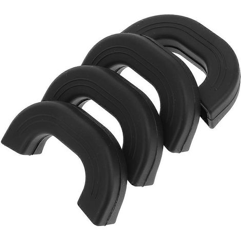 Poignées de casserole en silicone anti-brûlure et isolantes pour la cuisson, 6,30 x 3,50 x 1,70 cm, lot de 4 (1/5)