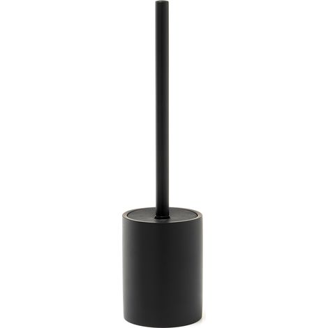 Scopino WC con ciuffo in setole d’appoggio in resina BR33 Gedy serie BRENDA Nero (1/2)