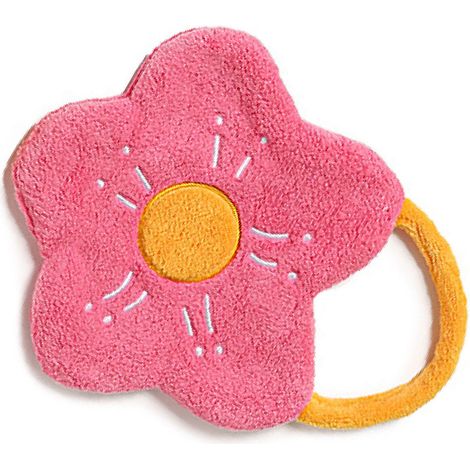 Serviette double épaisseur en polaire corail, forme de fleur, forte capacité d'absorption, douce et suspendue, rose rouge (1/5)