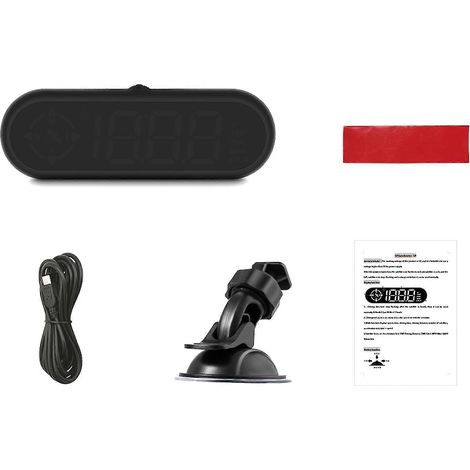 G9 Auto HUD Asistente de conducción segura Velocímetro Alarma Pantalla LED Compatible con todos los coches