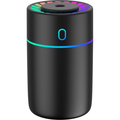couleurdirigéHumidificateur, mini humidificateur d'air de bureau pour chambre à coucherUSBhumidificateur de voiture -noir