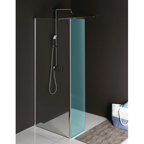 Panneau de verre mural pour DOUCHE MODULAIRE, pour paroi latérale, 800 mm (1/4)