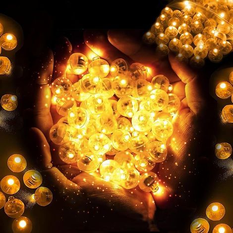 100 Mini-LED-Lichter, wasserdicht, inklusive Batterie, für Ballons und Partys (1/5)