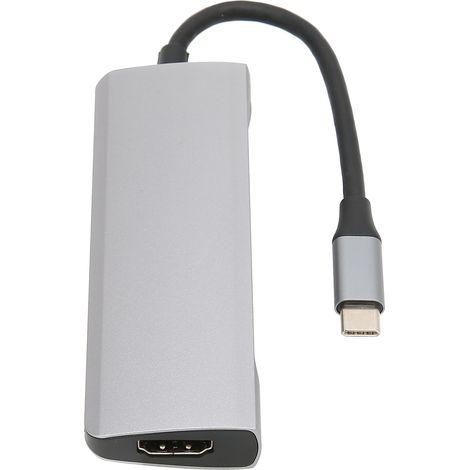 Concentrateur USB C 3 Ports 5Gbps en Alliage d'Aluminium Argent avec Dissipation Thermique Intelligente (1/5)