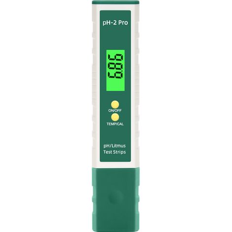 pH-mètre numérique avec fonction de test au papier tournesol/température, testeur de pH multifonctionnel haute précision (0,01) pour piscines, testeur de qualité de l'eau avec fonction ATC (1/5)