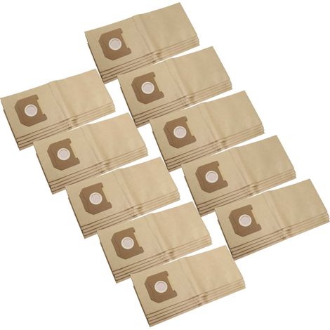 vhbw 50x sacchetto compatibile con Kärcher Xpert NT 360 aspirapolvere - 29cm x 21cm Marrone