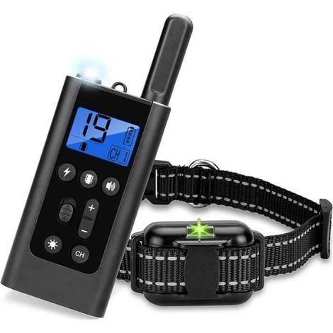 Collier de dressage - FOLAYA - Modèle rechargeable - Étanche IP67 - Portée 800m - 5 modes de formation (1/4)