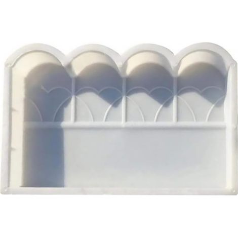 Moule à ciment pour clôture artistique en plastique réutilisable pour bordures de pelouse et clôtures de jardin extérieur pour amateurs de jardin (1/5)