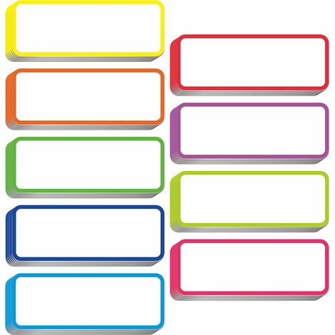Etiquettes Réutilisables Magnétiques Effaçables À Sec - 50 Pièces 8,1 x 3 cm - Pour Tableaux Blancs Armoires Frigos Écoles Bureaux Maisons