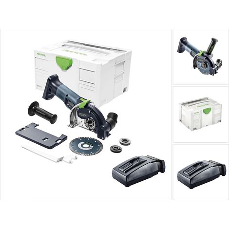 Festool DSC-AGC 18-125 FH Li EB Système de tronçonnage à main libre sans fil 125mm 18V Brushless ( 575759 ) + chargeur + systainer - sans batterie