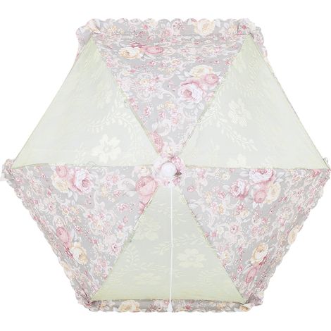 Parasol alimentaire pliable anti-mouches, tente de protection pour pique-nique en extérieur, vert, couvre-plat anti-poussière et moustiques. (1/5)