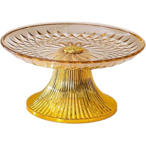 Assiette à fruits, assiette à cupcakes, assiette à dessert, coupe à fruits, plat de service rond multifonction avec support, assiettes de buffet, assiettes spéciales-20cm Brown