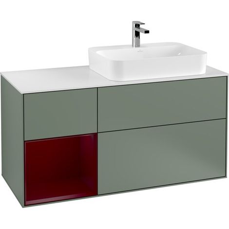 Villeroy & Boch F391HBGM Meuble sous-lavabo Finion F39 (1/2)
