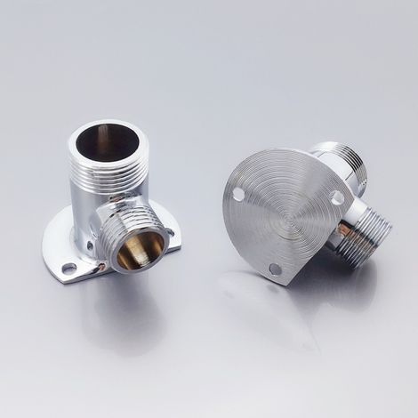 Filetage 1/2 NPT Kit d'installation pour robinet apparent Tuyau de douche extérieur Fixation raccord en cuivre Compatible avec robinet mural (1/5)