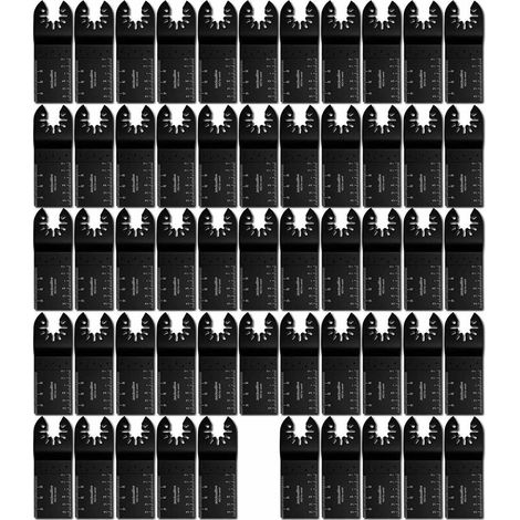50er-Pack universelle oszillierende Sägeblätter, Multifunktions-Oszillierwerkzeuge mit Schnellverschluss, kompatibel mit Starlock (50 Stück) (1/5)
