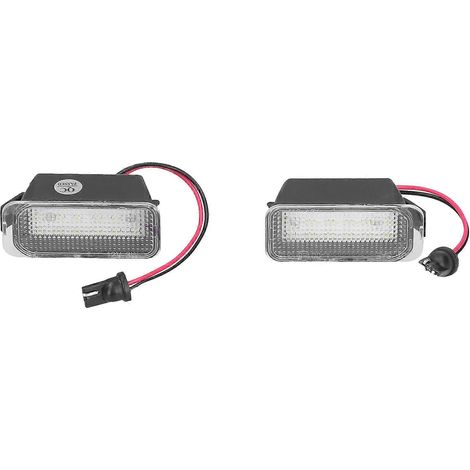 Paire de feux de plaque d'immatriculation à LED 12V 3W, en plastique, plug & play, compatibles avec Ford Focus MK2 DA3 5D 2006-2010 (1/5)